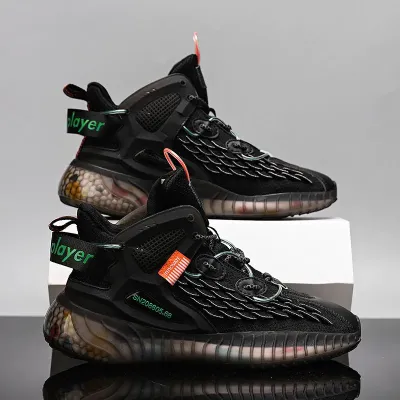 Premium Net Black Sneakers GB356