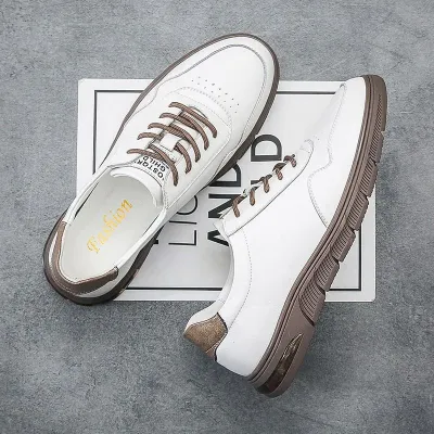 Cow Leather Low-Top Casual Shoes GB513
