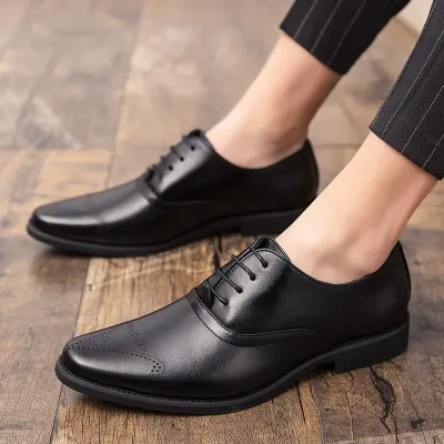 Pointed Toe British Trend Leather Formal Shoes GB532