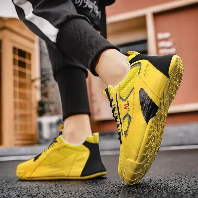 Thick-Sole Yellow Sneakers NFE34