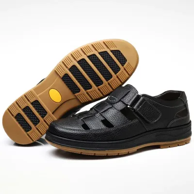 Genuine Leather Breathable Hollow Sandals NFE68