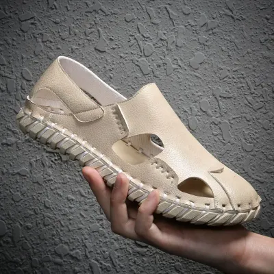 Genuine Leather Vietnamese Slippers NFE77