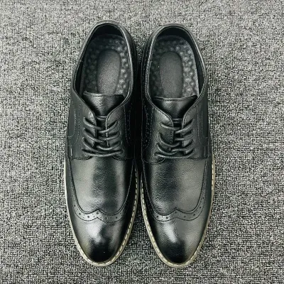 PU Leather Black Formal Shoes NFG96