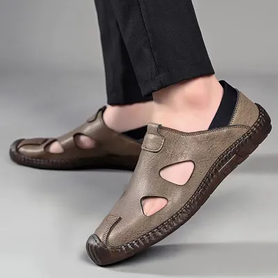 Soft Leather Breathable Sandals NFE64