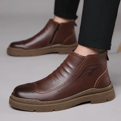 Genuine Leather Chelsea Boots NFE74