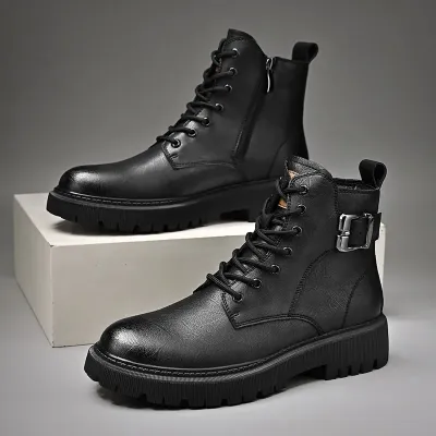Genuine Leather High Top Martin Boots NFE125