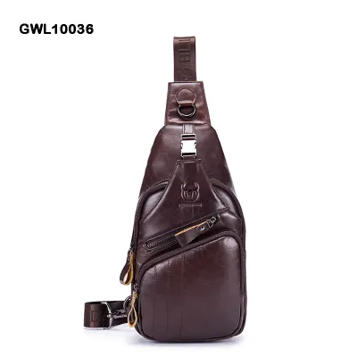 Genuine Leather  Bullcaptain Chest Bag