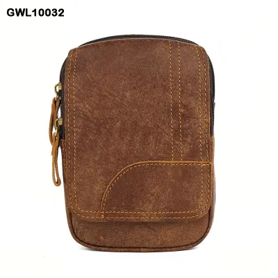 Genuine Leather Matte Belt Bag