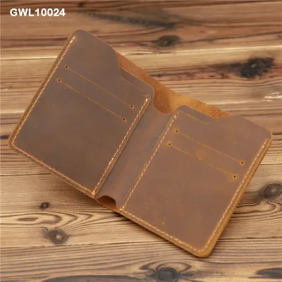 Genuine Leather Crazy Horse Card Wallet