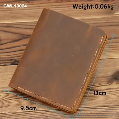 Genuine Leather Crazy Horse Card Wallet