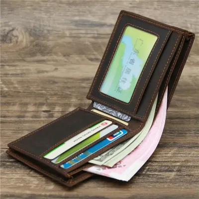 Crazy Horse Leather Vntage Wallet