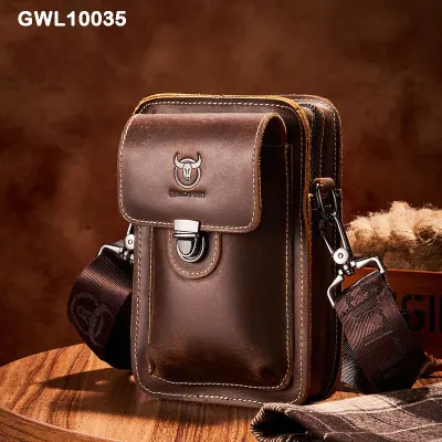 Genuine Leather One-Shoulder Waist Bag