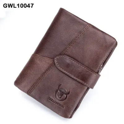 Genuine Leather Vertical Wallet