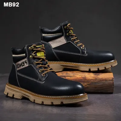 British Style Mid High Top Martin Boots