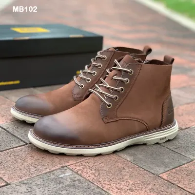 Genuine Leather Mid Top Work Martin Boots