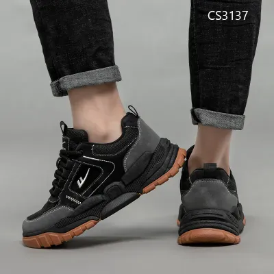 Premium Leather Thick Bottomed Casual Shoes