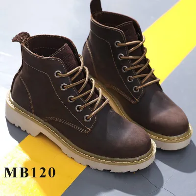 Martens Trend Genuine Leather Denim Low Boots