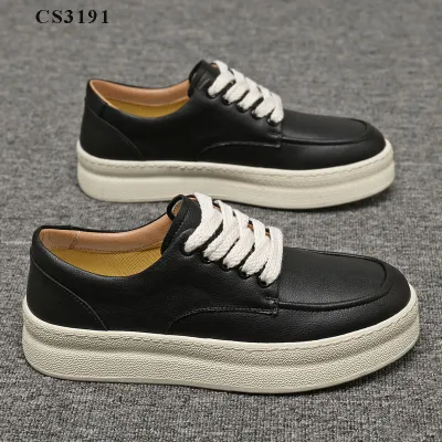 Genuine Leather White High Casual Shoes