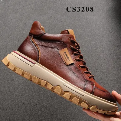 European Style Mid Length Genuine Leather Casual Shoes