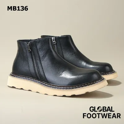 Genuine leather High Platform Martin Boots