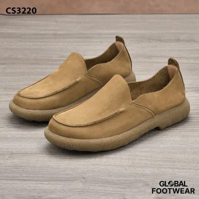 Genuine Leather Fat Wide Soft Bottom Men's Shoes