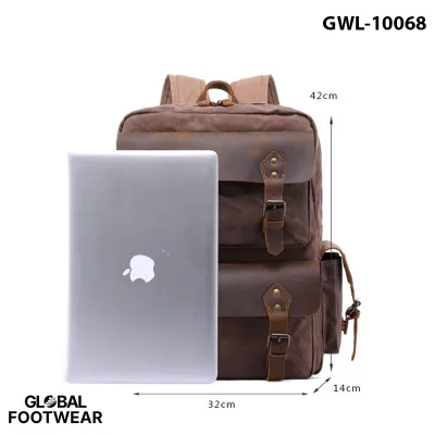 Travel Backpack Oil Wax Canvas Waterproof Outdoor Backpack