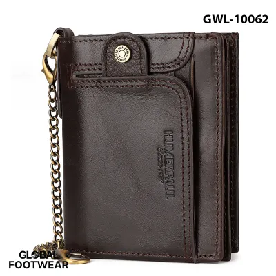 Genuine Leather Zipper Wallet Large Capacity Multi-card Wallet