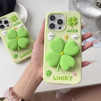 Fresh Lucky Four-leaf Clover Stand