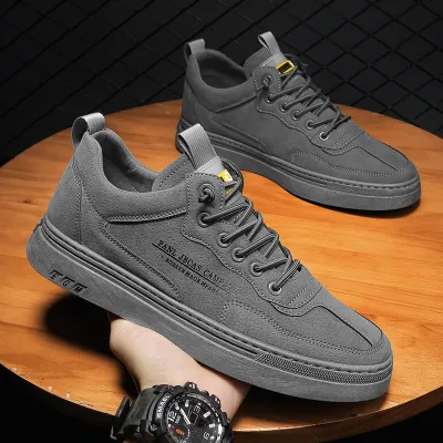 PREMIUM LEATHER BREATHABLE LACE UP MESH CASUAL SHOES