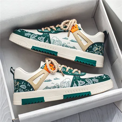 CASHEW FLOWER TRENDY CASUAL SNEAKERS 