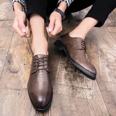 KOREAN STYLE LACE-UP BUSINESS FORMAL SHOES