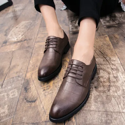 KOREAN STYLE LACE-UP BUSINESS FORMAL SHOES