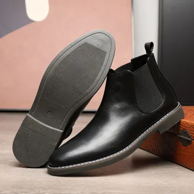 KOREAN STYLE BREATHABLE BUSINESS CHELSEA BOOTS