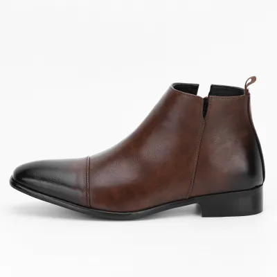 MEN'S HIGH TOP LEATHER CHELSEA BOOTS