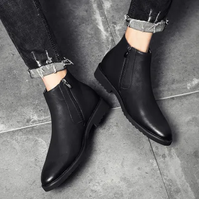 WINTER BRITISH STYLE POINTED CHELSEA BOOTS