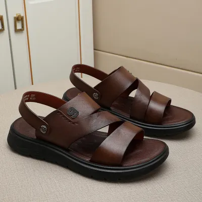 GENUINE LEATHER OUTDOOR BEACH SANDALS