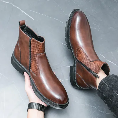 CROSS-BORDER FASHIONABLE BRITISH STYLE CHELSEA BOOTS