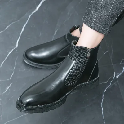 CROSS-BORDER FASHIONABLE BRITISH STYLE CHELSEA BOOTS