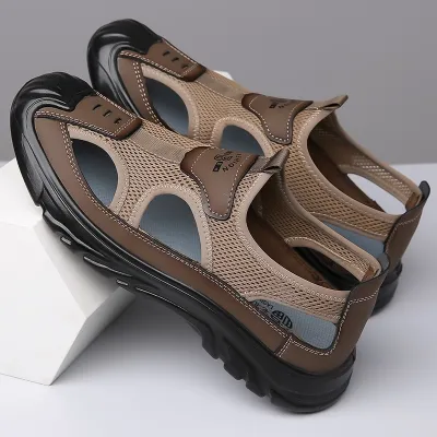 HOLLOW MESH MEN'S SANDALS 