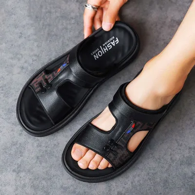 NEW GENUINE LEATHER OUTDOOR NON-SLIP SANDALS