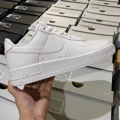 NIKE AIRFORCE1 PURE WHITE SNEAKERS CASUAL SHOES