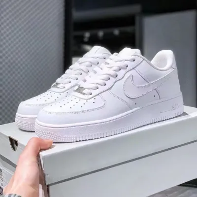 NIKE AIRFORCE1 PURE WHITE SNEAKERS CASUAL SHOES