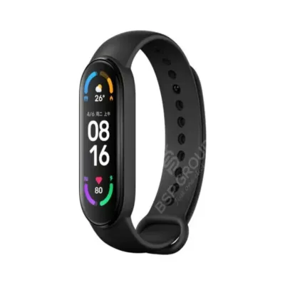 Xiaomi Mi Band 6 AMOLED Full Screen Fitness Tracker Smart Watch – Black