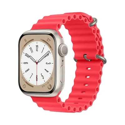 Ocean Loop Adjustable Metal Buckle Watch Band for Apple Watch 44 / 45 / Ultra 49 mm
