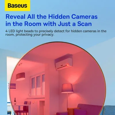 BASEUS Heyo Camera Detector Mini Travel Hotel Hidden Camera Finder Spy Camera Infrared Detector