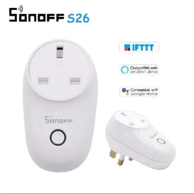 Sonoff S26 WiFi Smart Plug For Smart Home (UK PLUG, 13A, 3250W)