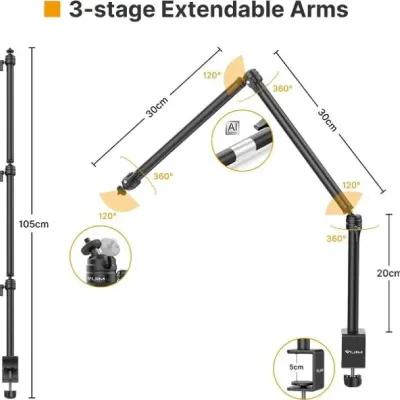 Ulanzi VIJIM LS08 Flexible Arm Professional Live Streaming Stand Equipment