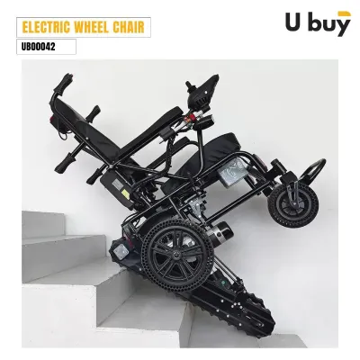 Stair Climbing Power Electric Wheelchair with Portable Folding Track 