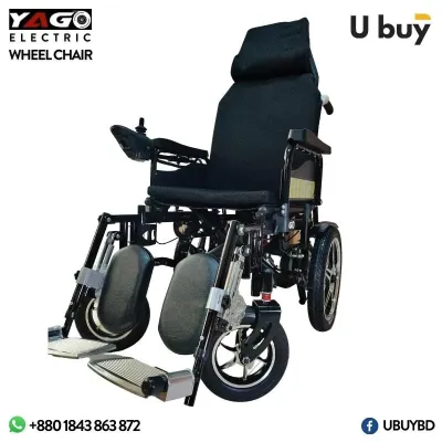 YAGO Regular Model Electric Wheelchair - Black