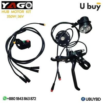 YAGO Smart Electric Cycle Conversion Hub Motor Kit Set (350W | 36V) - Without Battery